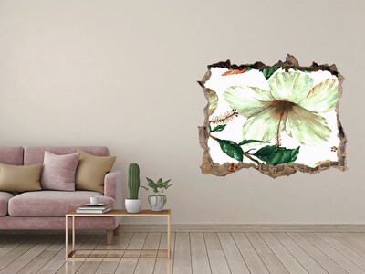 Hole wall sticker Hibiscus flowers