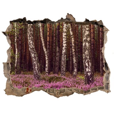 Hole wall sticker Forest Oasis in the Hole