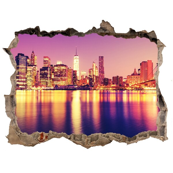 Hole wall sticker Manhattan New York