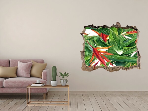 3D wall hole Floral pattern