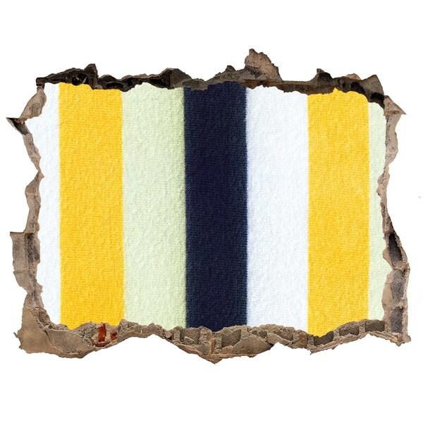 Hole wall sticker Colorful stripes in concrete