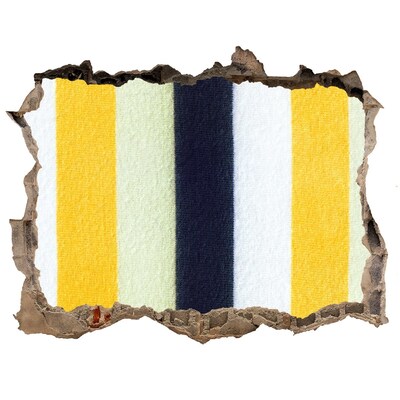 Hole wall sticker Colorful stripes in concrete