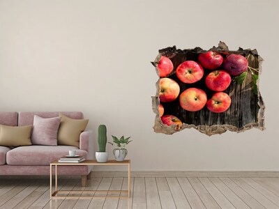 Hole in the wall sticker Apples on the table