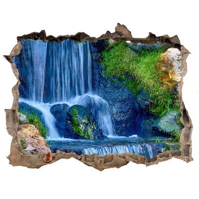 Hole in the wall decal A waterfall in a green setting