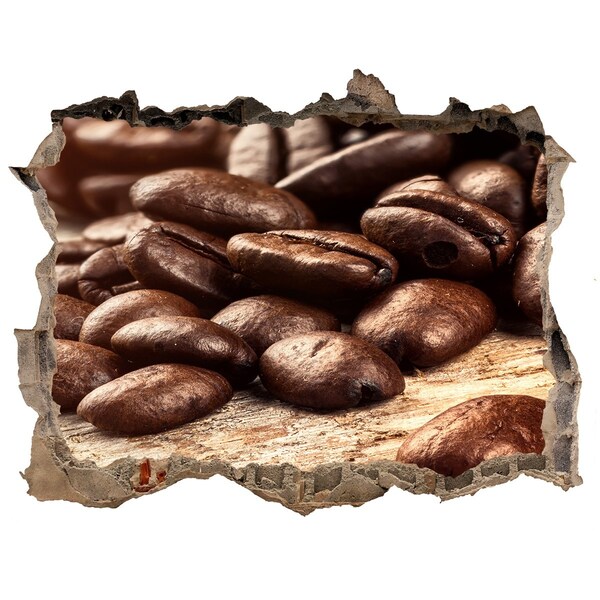 Hole in the wall sticker Coffee in the heart of the wall