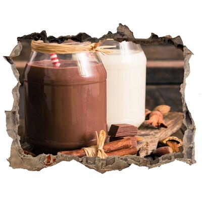 3D wall hole Chocolate delicacies in a natural setting