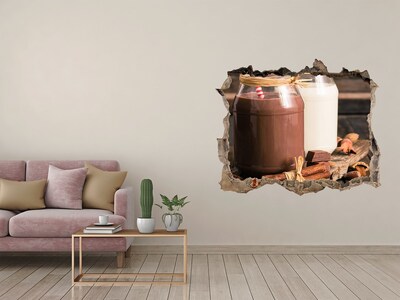 3D wall hole Chocolate delicacies in a natural setting