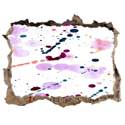 Hole wall sticker A colorful burst of creativity