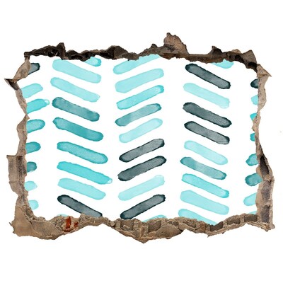 3D wall hole Interior in a modern style