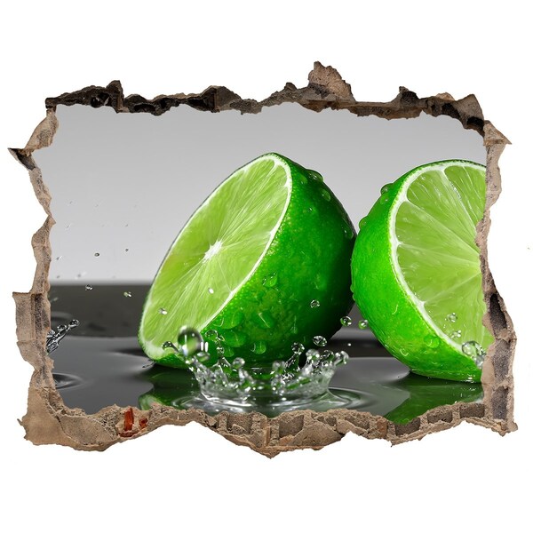 Hole wall sticker Lime