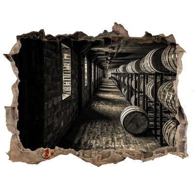 Hole in the wall sticker Interior of the barrel cellar