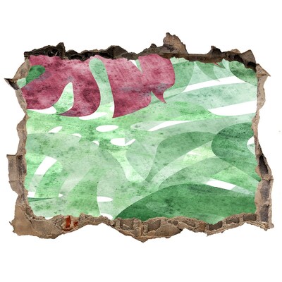 Hole in the wall sticker Tropical jungle