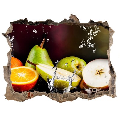 3D wall hole Fruit and water