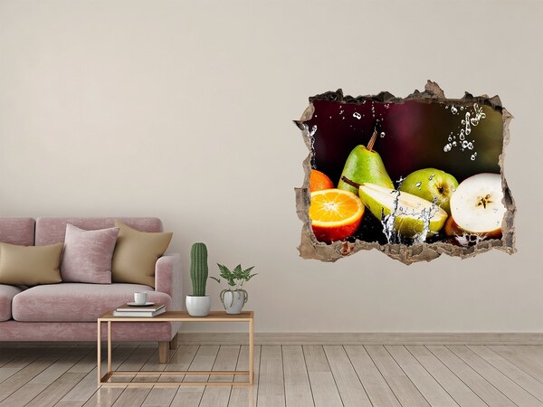 3D wall hole Fruit paradise behind the wall