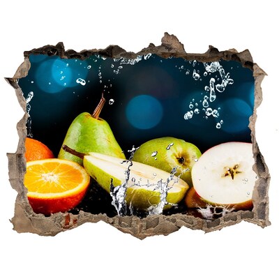 Hole wall sticker Fruit and water