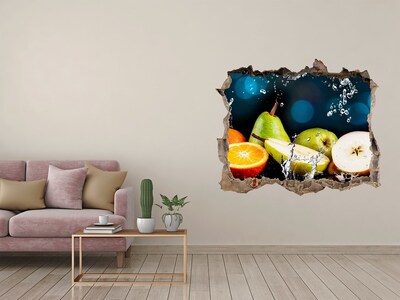 Hole wall sticker Fruit and water