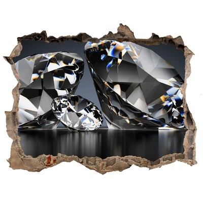 3D wall hole wallpaper Diamond Cave