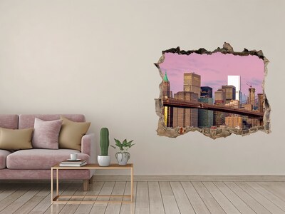 3D wall hole Manhattan New York