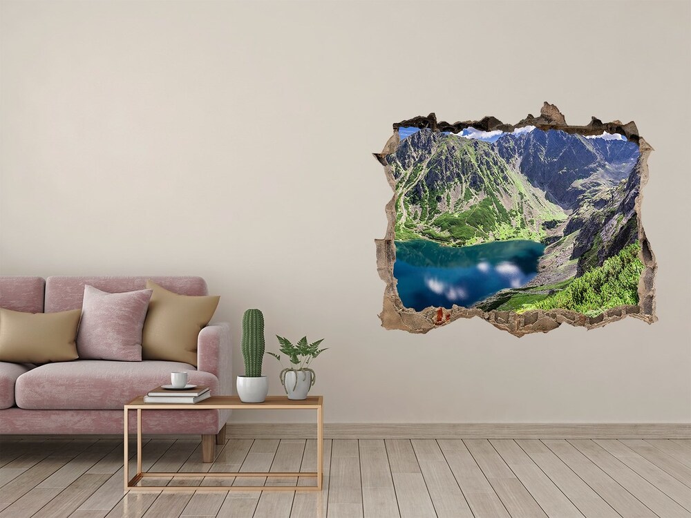 Hole wall sticker Czarny Staw Tatry