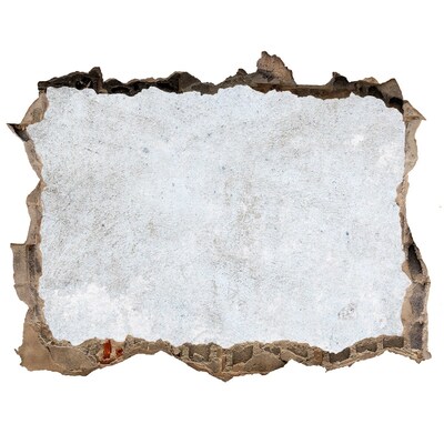 3D wall hole wallpaper A damaged wall with a blue background