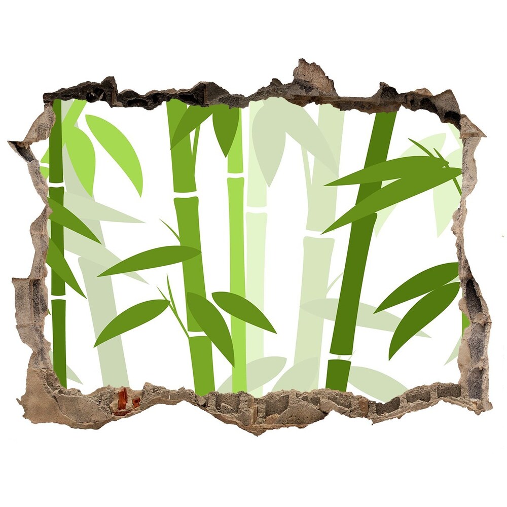 Hole in the wall decal Bamboo