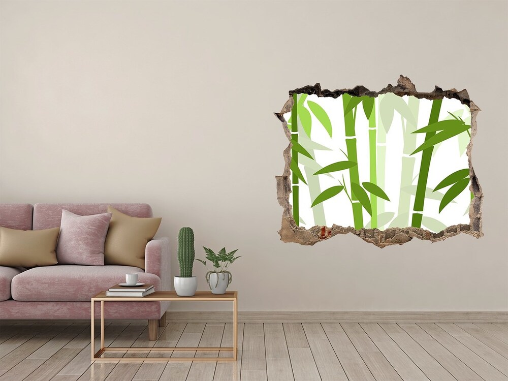 Hole in the wall decal Bamboo