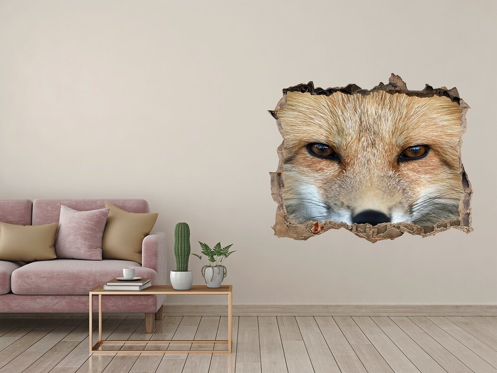 Hole in the wall sticker Fox