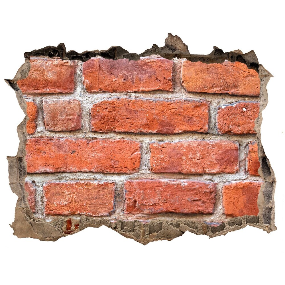 Hole in the wall sticker Brick wall