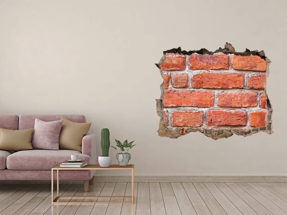 Hole in the wall sticker Brick wall