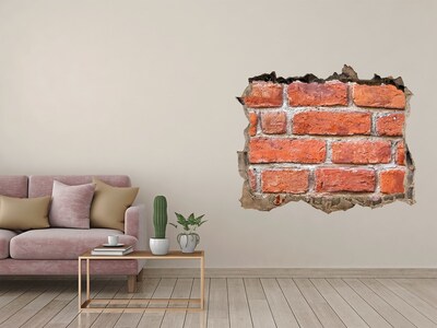 Hole in the wall sticker Brick wall