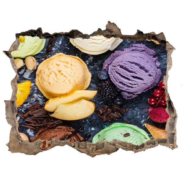 Hole in the wall sticker Ice madness