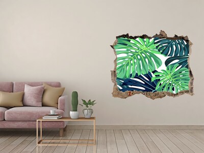 Hole in the wall decal A tropical paradise in a hole in the wall