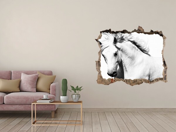 Hole in the wall sticker White Horse in a Hole in the Wall