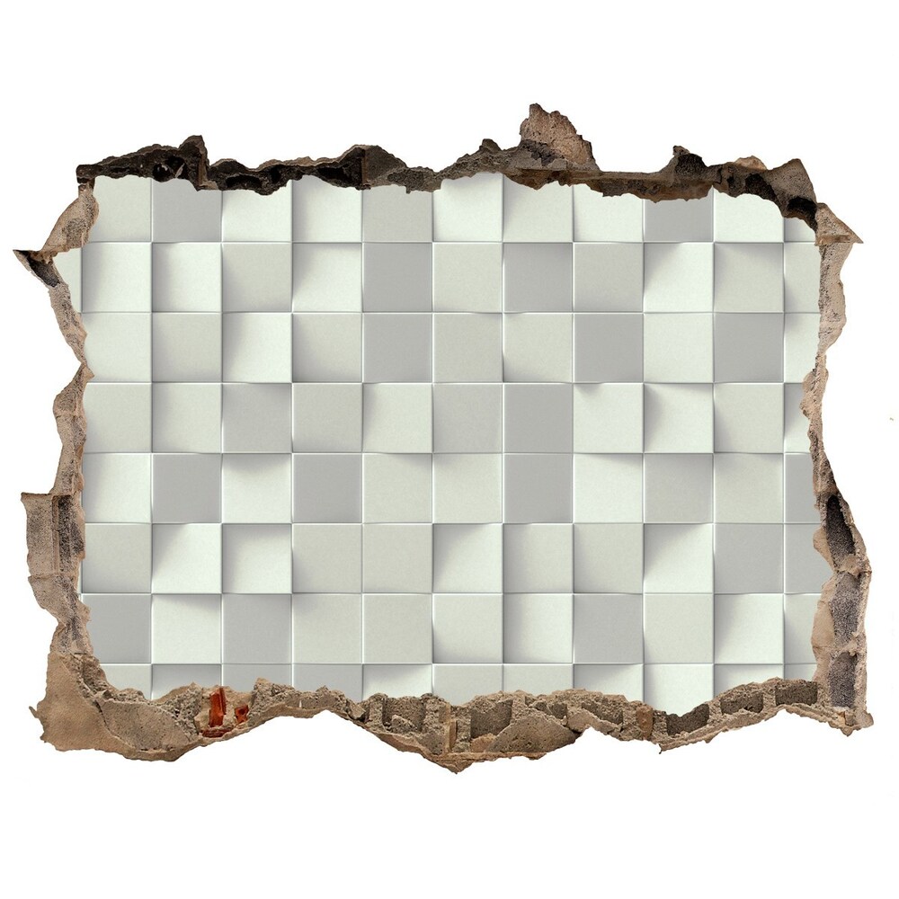 Hole wall sticker Geometric background