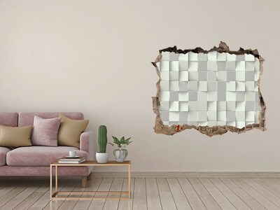 Hole wall sticker Geometric background