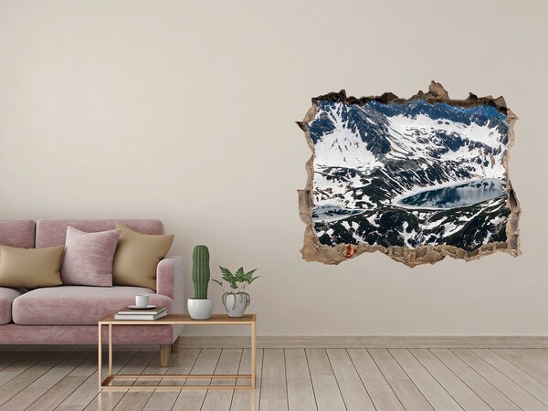 Hole in the wall sticker Lake in the Tatra Mountains