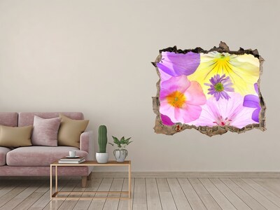 Hole in the wall decal Flower Paradise Through a Hole in the Wall