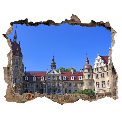 Hole in the wall decal Poland Moszna Castle