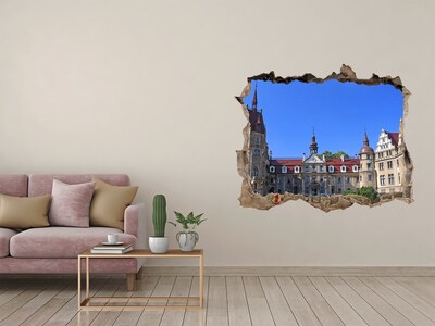 Hole in the wall decal A castle among greenery
