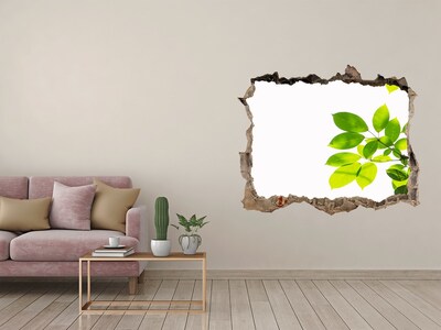 Hole wall sticker Leaves