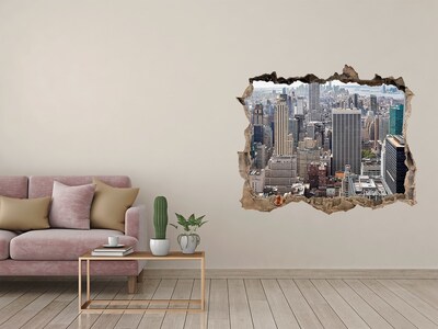 Hole wall sticker New York