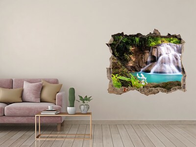Hole in the wall decal Waterfall in the jungle
