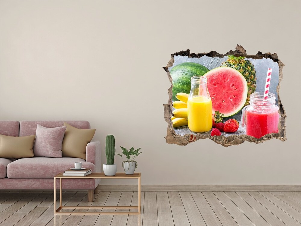 Hole in the wall decal Fruit cocktail