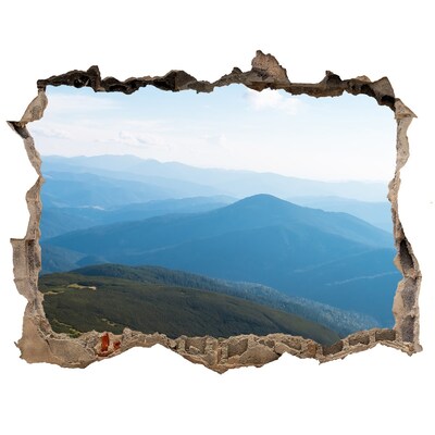 Hole in the wall decal Mountain landscape behind the hole in the wall