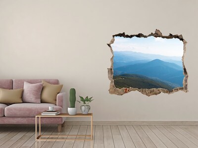 Hole in the wall decal Mountain landscape behind the hole in the wall