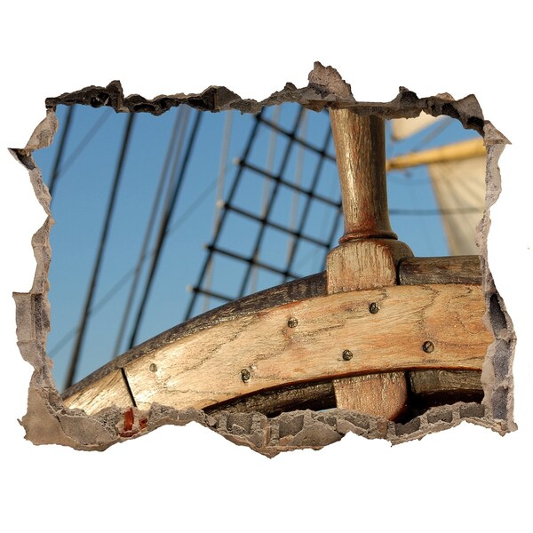 Hole in the wall decal A ship at sea