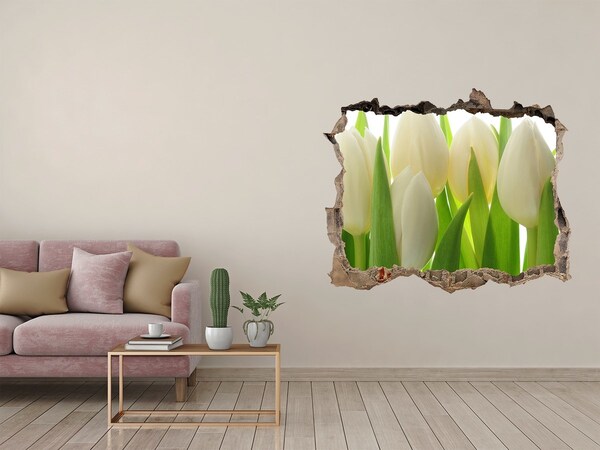 Hole wall sticker Tulips