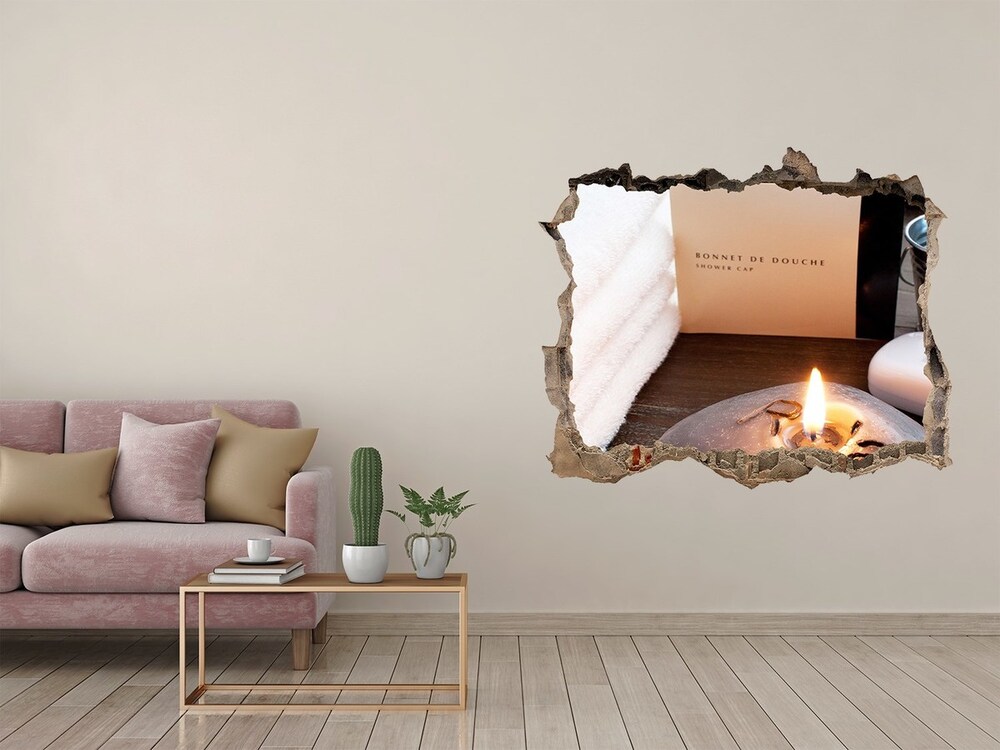 Hole wall sticker Wellness