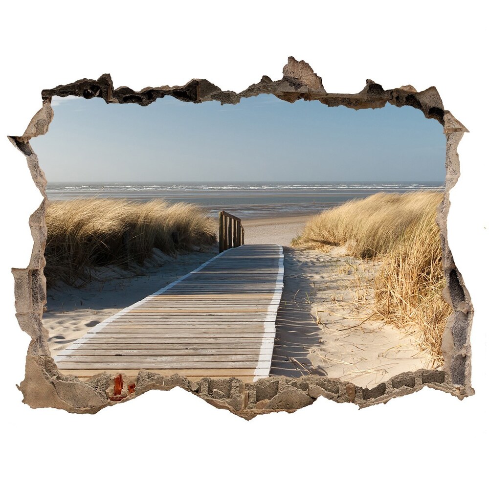 Hole in the wall decal Path on the beach