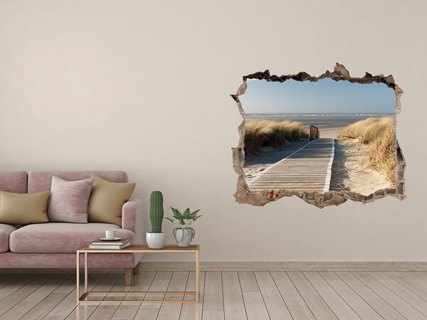 Hole in the wall decal Path on the beach